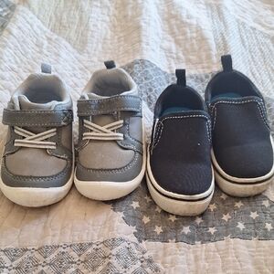 Carter's Gray and Black Kids Sneakers Set